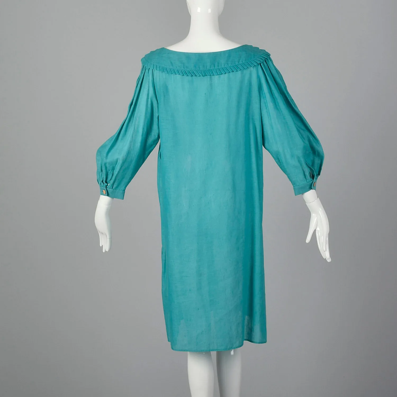 1980s Byblos Teal Tunic Dress