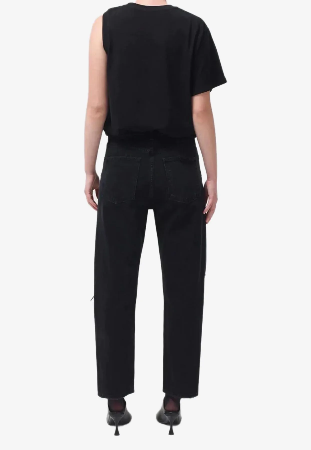 90'S Mid Rise Cropped Jeans