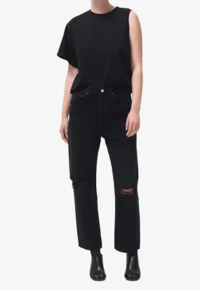 90'S Mid Rise Cropped Jeans