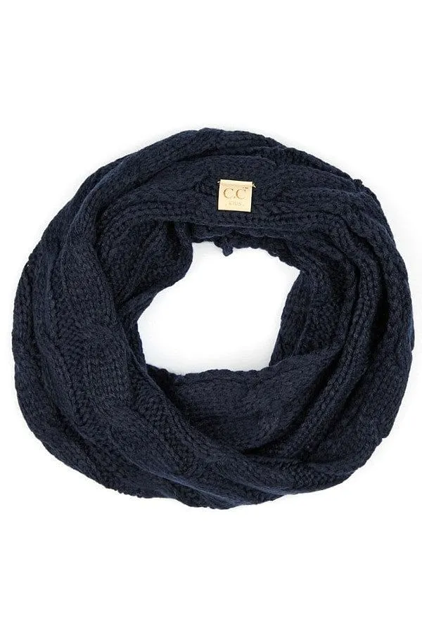 Chunky Knit Infinity Scarf - Little Miss