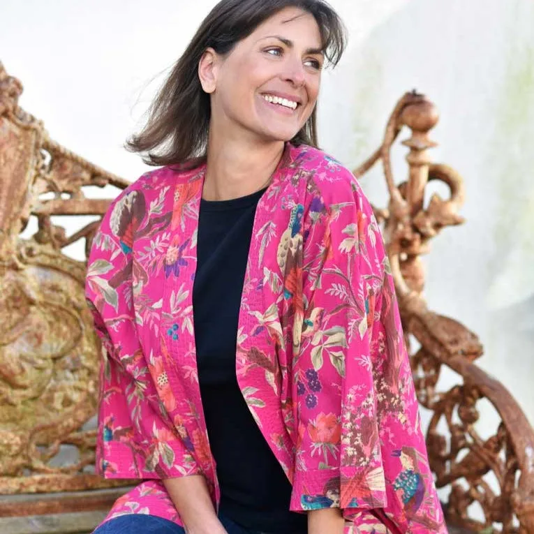Hot Pink Bird Jacket