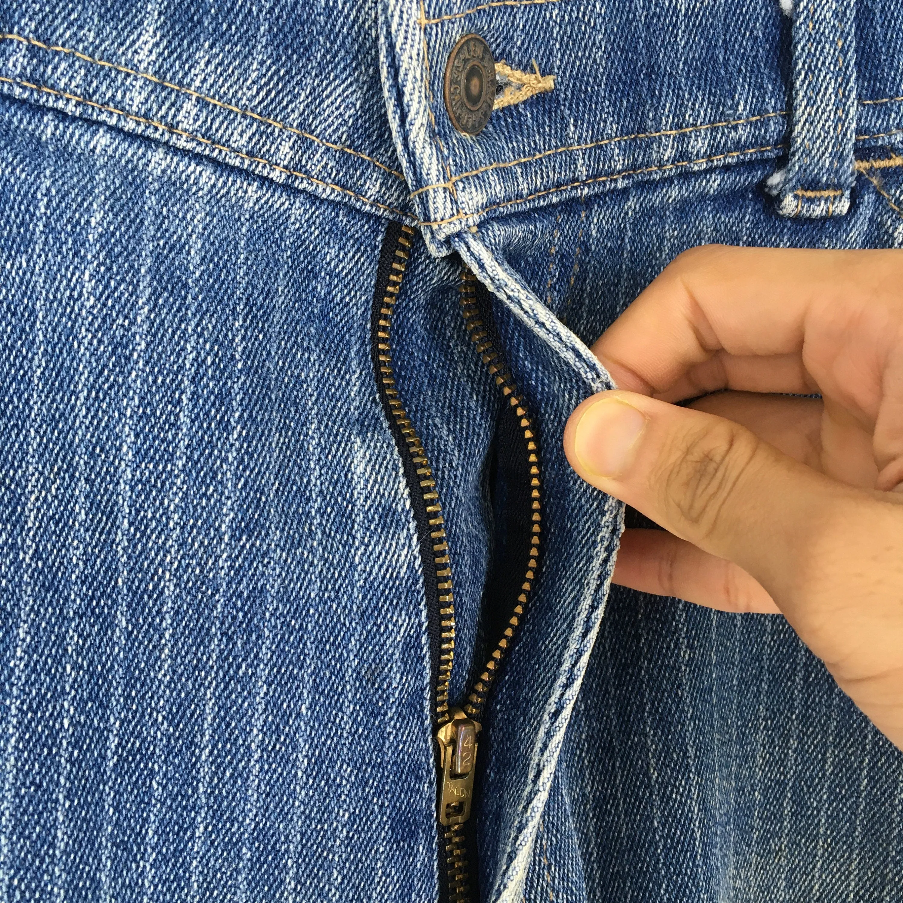 Levi's Action Casuals Blue Pinstripe Jeans Size 34x30