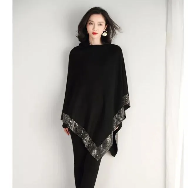 Shiny Women's Wool Shawl