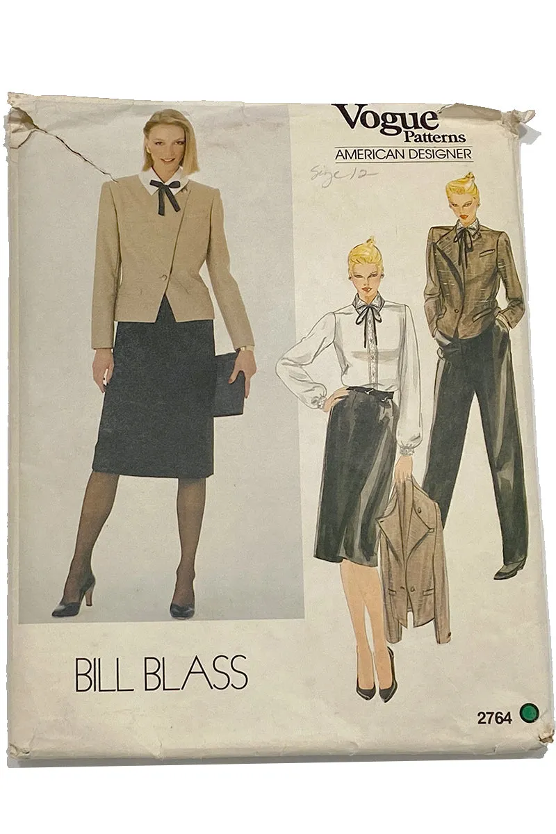 Vogue 2764 Bill Blass American Designer Vintage Sewing Pattern